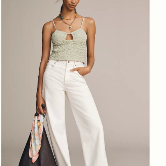 By Anthropologie Popcorn Cut-Out Cami XXS NWT - Picture 5 of 6